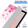 AdorableWhimsy Aesthetic Cherry Blossom Case for iPad 9th/7th/8th Generation(2021/2020/2019 10.2 Inch) Cute Sakura Design Foldable Leather Protective Cover Soft Back with Pencil Holder view 2