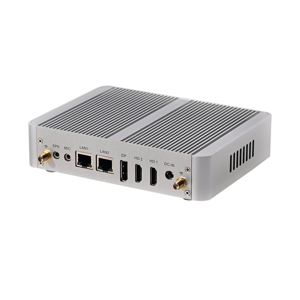 ANDAQI Fanless Mini PC, Desktop Computer, HTPC, Kodi Box, 95 Alder Lake-N, BM34, 8 x USB, 2 x LAN, DP, 2 x HDMI, 8G RAM 256G SSD