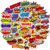 105PCS Stickers for Superhero Surprise Sign Decals for Gift Boom Wow Bang Pow OMG Stickers view 1
