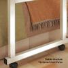 Adjustable Over Bed Desk on Wheels - Height Adjustable Laptop Table for King & Queen Beds, Rolling Computer Desk for Home Office & Study view 4
