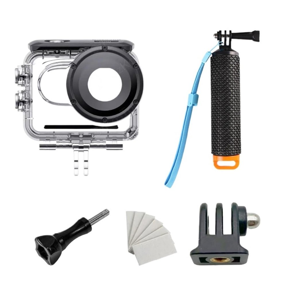 60M Waterproof Case for Mini Action Camera, Underwater Diving Housing Protective Cover with Lens Protection(Type 2)