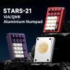 FKZ Stars21 Mechanical Number Pad,VIA/QMK Programmable Macro Numpad Aluminum CNC Gasket Hot Swappable Wireless Numeric Keypad BT5.0/2.4Ghz/USB-C RGB Gaming Keypad Kit for Laptop/PC (White4) view 2