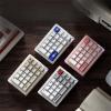 FKZ Stars21 Mechanical Number Pad,VIA/QMK Programmable Macro Numpad Aluminum CNC Gasket Hot Swappable Wireless Numeric Keypad BT5.0/2.4Ghz/USB-C RGB Gaming Keypad Kit for Laptop/PC (White4) view 4