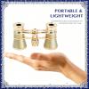 3x25 Opera Glasses with Handle & Chain, Compact Theater Binoculars for Adults & Kids, Easy Mini Binoculars for Concerts, Opera, Cinema, Sports and Travel(Silver-gray2) view 3