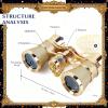 3x25 Opera Glasses with Handle & Chain, Compact Theater Binoculars for Adults & Kids, Easy Mini Binoculars for Concerts, Opera, Cinema, Sports and Travel(Silver-gray2) view 4