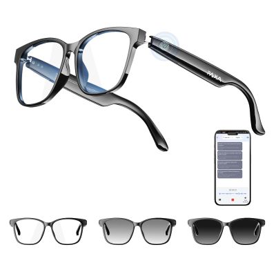 PAXA S7Ultra AI Smart Glasses with Photochromic Lenses & 144 Language Translation, Bluetooth 6.0 Polarized Sunglasses with Open Ear Speaker, UV400, Mic for Men & Women, Outdoor Travel Daily Use