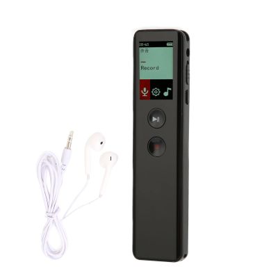 Cryfokt Portable Digital Recorder, Rechargeable Small Voice Recorder Device with WMA MP3 Player, Color Screen, DSP Acoustic Processor, Music Playback, Transcribe via OTG Cable (16GB)