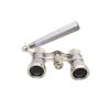 3x25 Opera Glasses, Vintage Theater Binoculars with Handle & Chain, Compact Mini Binoculars for Women & Men, Perfect for Opera, Concerts, Broadway, Cinema(Silver-gray2) view 1