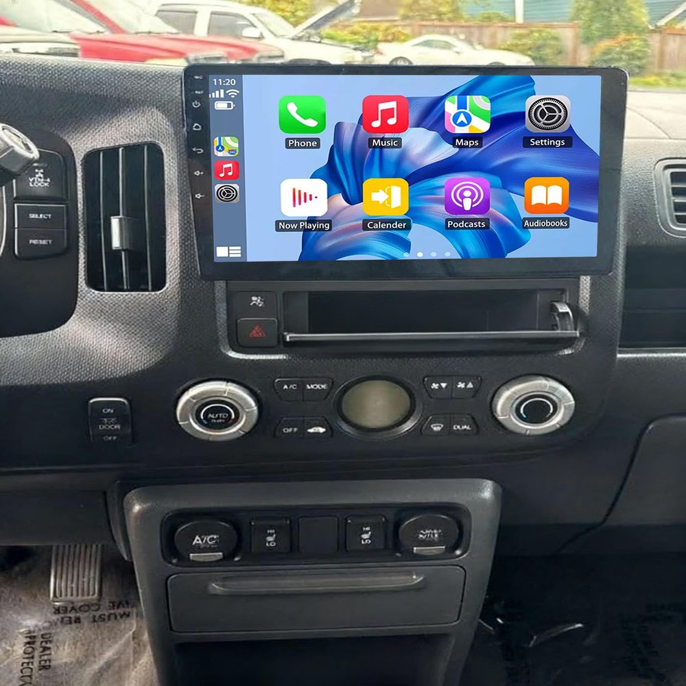 Surakey Car Radio Stereo for Honda Ridgeline 2006-2014, 4+64G Android 13 GPS Head Unit 2 Din for Carplay Android Auto 10.1in Touch Screen Universal Radio BT WiFi RDS SWC Split Screen Backup Camera