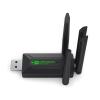 WEISUYUUS Double Band 1300Mbps Wireless USB Adapter with 4 Antennas for Enhances WiFi Transmission Coverage view 1