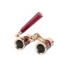 3x25 Opera Glasses, Vintage Theater Binoculars with Handle & Chain, Compact Mini Binoculars for Women & Men, Perfect for Opera, Concerts, Broadway, Cinema(Red1) view 1