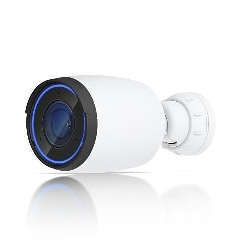 UVC-AI-PRO-White 8MP 4K Bullet IP Camera with IR Night Vision, 4.1-12.3mm Lens, PoE, AI Analytics, White