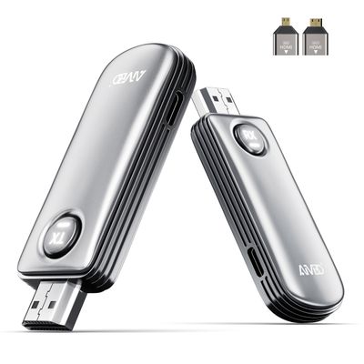 2026 Wireless HDMI Transmitter and Receiver,MpioLife 5G 4K Decode & 1080P Output Screen Mirroring HDMI Wireless Display Adapter for Cast Video from Laptop PC TV Box to TV Monitor Projector, 165FT/50M