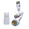 ACGTUY Upgraded POE Splitter 2-in-1 Cabling Connector Three-Way Connector Suitable for Security Camera Install Durable- view 3