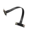 ACGTUY PCIE X1 Riser Cable 90 Degree Right Angle PCIe 3.0 X1 to X1 Extension Cable 8Gbps PCI 1X Riser Card 20cm view 2