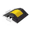Heavy Duty Rubber Speed Bumps - Driveway Cable Protector Ramp, 20in Length, 4in Height, 2 Channels, 220000 LBS Load Capacity for Garage & Parking Lot view 3