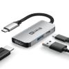 Switch 2 Dock HDMI 2.1 Adapter,Ultra 4K 144Hz 120Hz HDR Output & 48Gbps, PD 100W Fast Charging, Portable Travel Docking Station for TV,Compatible with Nintendo Switch 2(Below V21.0.0 Only)/OLED/2017 view 1
