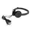 Acouto Foldable Wired Stereo Headset for Kids with Microphone - Lightweight On Ear Headphones for Smartphone and Tablet (Black) view 3