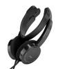 Acouto Foldable Wired Stereo Headset for Kids with Microphone - Lightweight On Ear Headphones for Smartphone and Tablet (Black) view 4