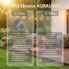 8" Bluetooth 5.4 Outdoor Rock Speakers, Volume Control & Tweeter 700W IP65 Waterproof/Multi-Sync 200 Speakers/Auto-Pairing Auracast with Karaoke Microphone for Garden (Pair) (Bluetooth Microphone) view 2