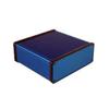1455T1601BU Enclosures, Boxes, & Cases Metal End Panel/Blue 6.30 x 2.03 x 6.50 view 1