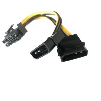 ACGTUY PC Server Internal 2 IDE to CPU 8Pin 8p Converter Power Lead Cable Cord 18AWG Wire 15cm