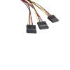 ACGTUY 22cm S-A1T-A Adapter Cable IDE 4-pin Male to 3-Port S-A1T-A Female Splitter Hard Drive Power Cable S-A1T-A Cable br> view 3