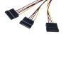 ACGTUY 22cm S-A1T-A Adapter Cable IDE 4-pin Male to 3-Port S-A1T-A Female Splitter Hard Drive Power Cable S-A1T-A Cable br> view 4