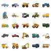 50Pcs Transport Engineering Vehicle Stickers Vinyl Waterproof Stickers for Water Bottles,Scrapbook,Laptop,Award,phoneVehicles Party,Favors Sticker Collectors(Vehicle) view 4