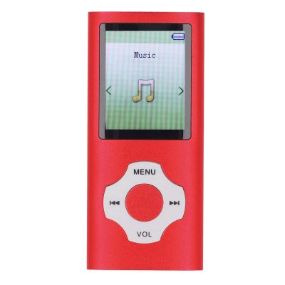 ciciglow MP3 MP4 Player, Portable Video Music Player 1.8 Inch Color Screen 128GB Expandable HiFi Sound with Electronic Book Voice Record for Learning Outdoor Sports Gym (Red)