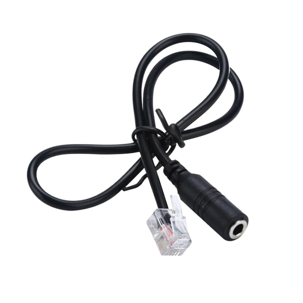 ACGTUY 1PC Adapter RJ9 to 3.5 Female Adapter Converter Cable PC Computer Headset