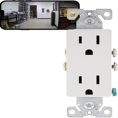 4K HD Wall Outlet Mini Camera (Video only, No Audio)