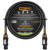 6 Foot - WBC-PRO-SPEAKER-12 AWG (2 Core Config.)  High-Purity OFC (99.99%)  Pro-Grade  High-Definition Loudspeaker/DJ/PA Speaker Cable with Neutrik NL2FXX-W-S 2-Pole Silver SpeakON Connectors view 1