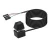 ACGTUY Computer Desktop Switching with Light PC Motherboard External Boot On/Offs Reset Button with Cable for Home Internet(Black) view 1
