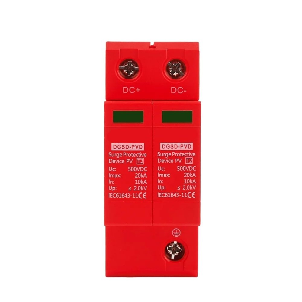 BQHHWTZ DC SPD 2P 500V 600V 800V 1000V 10KA~20KA Din Rail Solar Outdoor Power Protection Protective Arrester Device Surge Protector
