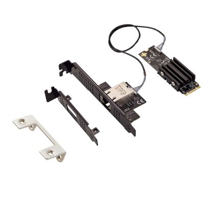 10Gb Ethernet Network Card,M.2 B+M Key Port to RJ45,10Gigabit Ethernet Network Adapter with AQC113 Chipset Industrial Grade Server Network NIC Card for NAS and Desktop