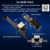 10Gb Ethernet Network Card,M.2 B+M Key Port to RJ45,10Gigabit Ethernet Network Adapter with AQC113 Chipset Industrial Grade Server Network NIC Card for NAS and Desktop view 2