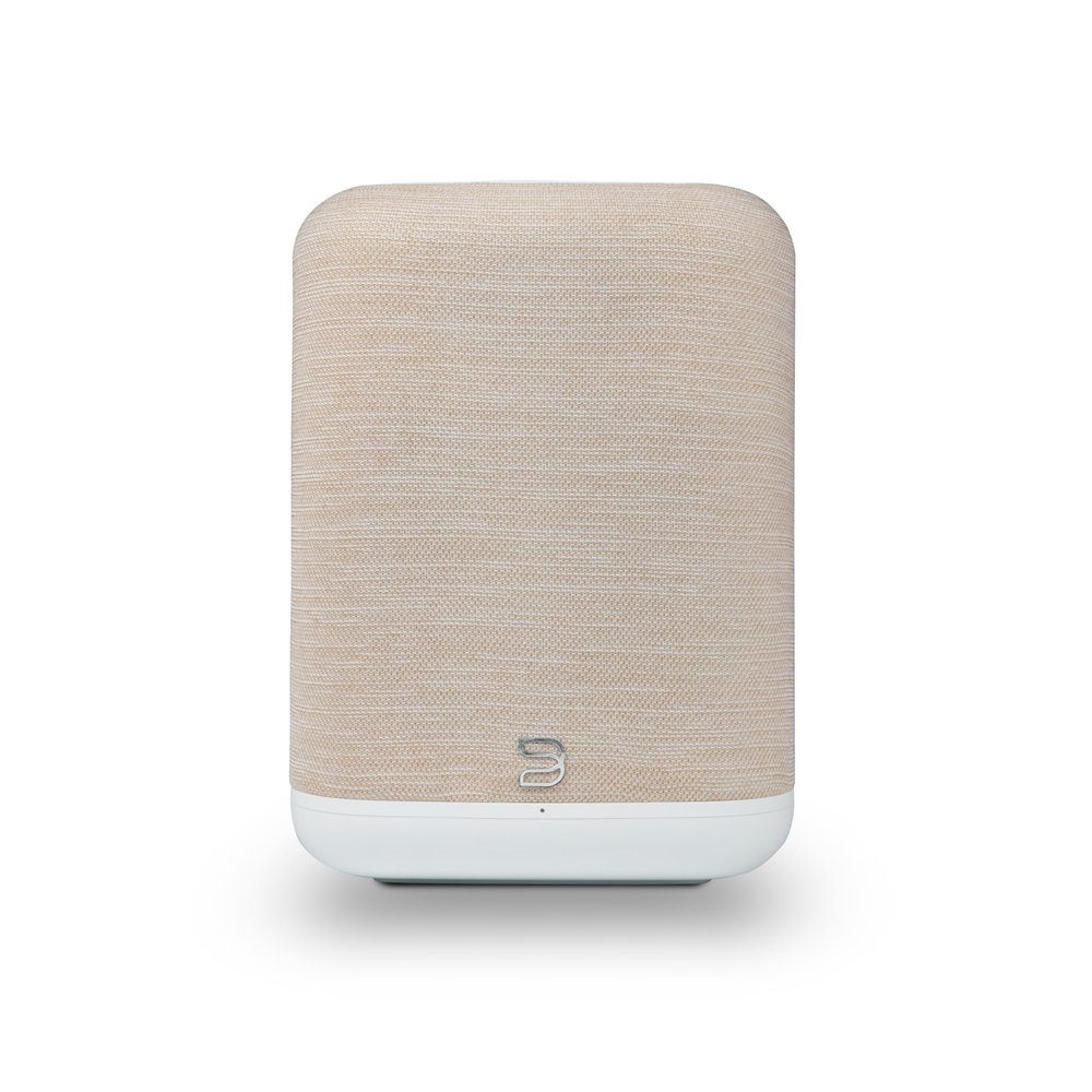 Bluesound Pulse Flex Wireless Bluetooth Hi-Res All-in-One, AirPlay 2, Spotify Connect, Alexa Skills, Multi-Room Audio Speaker (White/Tan)