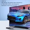 CUIFATI Wireless D Multimedia Transmitter and Receiver, 5G 2.4G HD Multimedia Extender Kit, 2.4G 4K Decode 1080P Output, Plug and Play Portable for Projector TV Box (Black) view 2