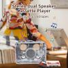 Fockety Portable Cassette Tape Player, Portable Cassette Player Cassette to MP3 Converter Built in Speaker USB Cassette Converter for Commutes, Travel, Outdoor Music Appreciation view 4