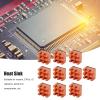 10Pcs Small Heat Sink Cooling Heatsink P8x5x8, CPU Sheet, Tal Fin for PCB Amplifier Electl Appliances, with Fine Teeth view 2