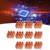 10Pcs Small Heat Sink Cooling Heatsink P8x5x8, CPU Sheet, Tal Fin for PCB Amplifier Electl Appliances, with Fine Teeth view 3