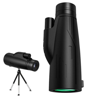 12x50 HD Monocular Telescope, Monoculars for Adults High Powered with Smartphone Adapter & Tripod