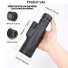 10X30 Monocular Telescope, Monoculars for Adults, High Power HD Compact Monocular BAK-4 Prism and FMC Lens, for Bird Watching, Travel Camping, Hiking view 4