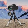 40X60 Monocular Telescope Wide Angle HD Prism Scope with Compass Phone Clip Tripod Outdoor Portable Telescope view 2