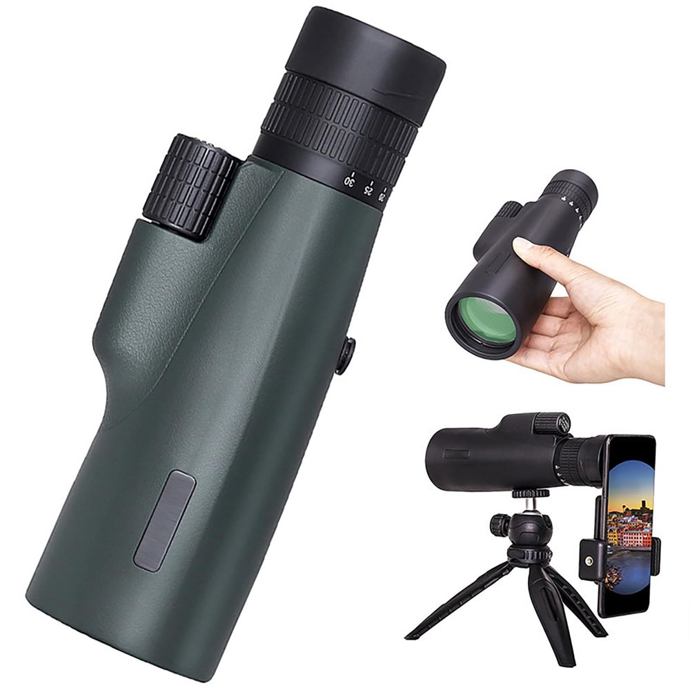 10X30 Monocular Telescope, Monoculars for Adults, High Power HD Compact Monocular BAK-4 Prism and FMC Lens, for Bird Watching, Travel Camping, Hiking