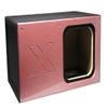 15" Single Vented Solo X Sub Box-All 1" MDF-Red Super Weave Carbon Fiber Faceplate view 1
