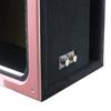 15" Single Vented Solo X Sub Box-All 1" MDF-Red Super Weave Carbon Fiber Faceplate view 3