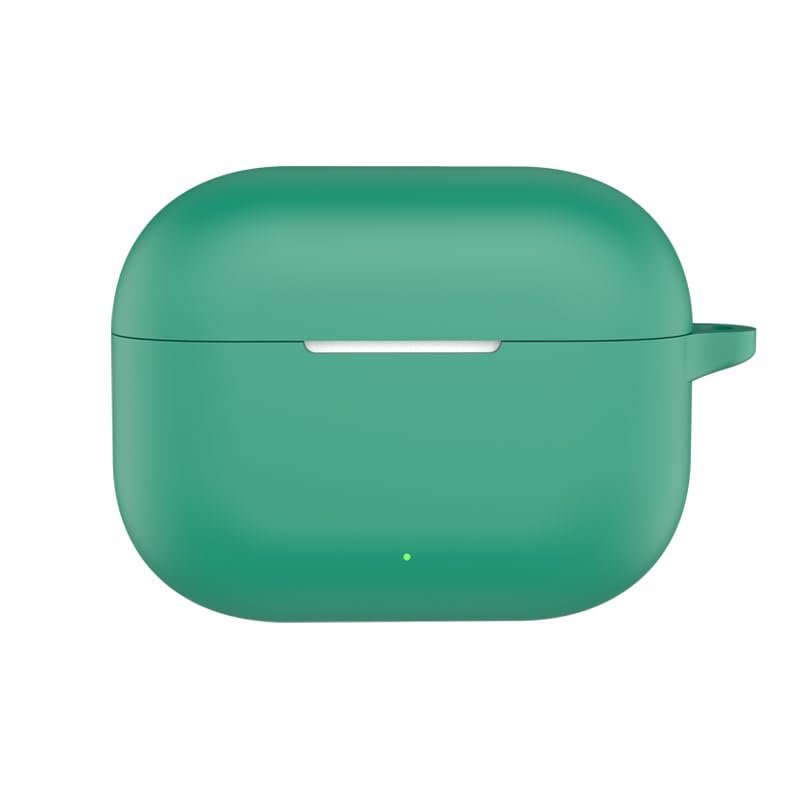 Case for Huawei FreeBuds SE 4 ANC, Wireless Earbuds Soft Silicone Protective Sleeve, Shockproof Cover Shell with Carabiner Clip (Green)