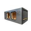 10" Dual Vented Solo X Sub Box-All 1" MDF-Black Super Weave Carbon Fiber Faceplate view 1